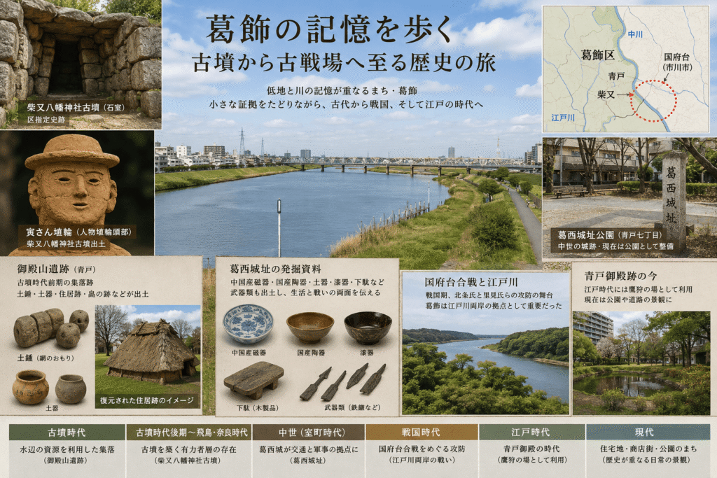 葛飾の記憶を歩く古墳から古戦場へ至る歴史の旅