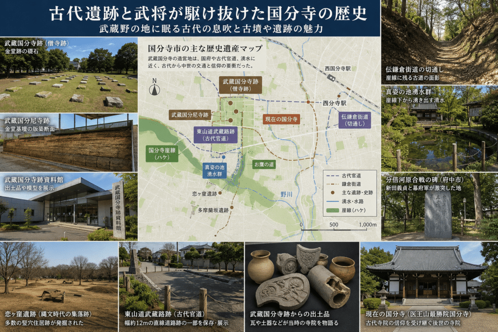 古代遺跡と武将が駆け抜けた国分寺の歴史