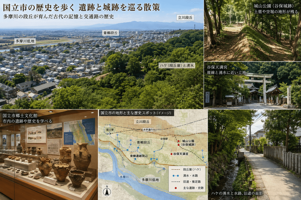 国立市の歴史を歩く 遺跡と城跡を巡る散策