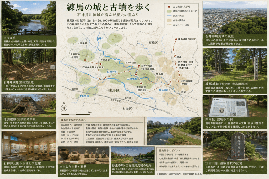 東京の隠れた歴史回廊・練馬の城と古墳を歩く