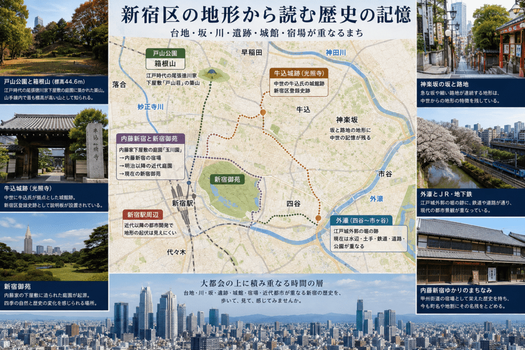 新宿区の地形から読む歴史の記憶