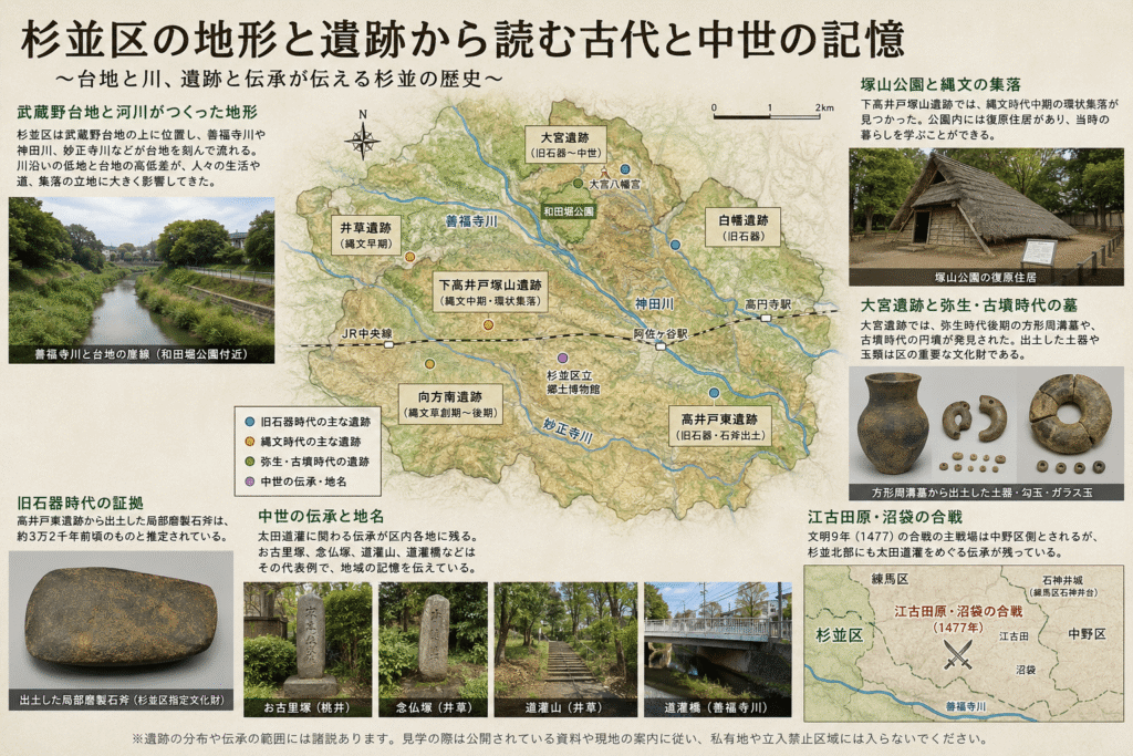 杉並区の地形と遺跡から読む古代と中世の記憶