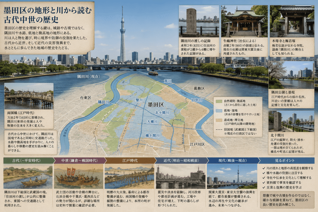 墨田区の地形と川から読む古代中世の歴史