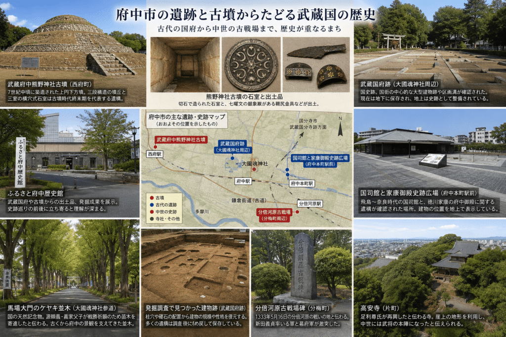 府中市の遺跡と古墳からたどる武蔵国の歴史