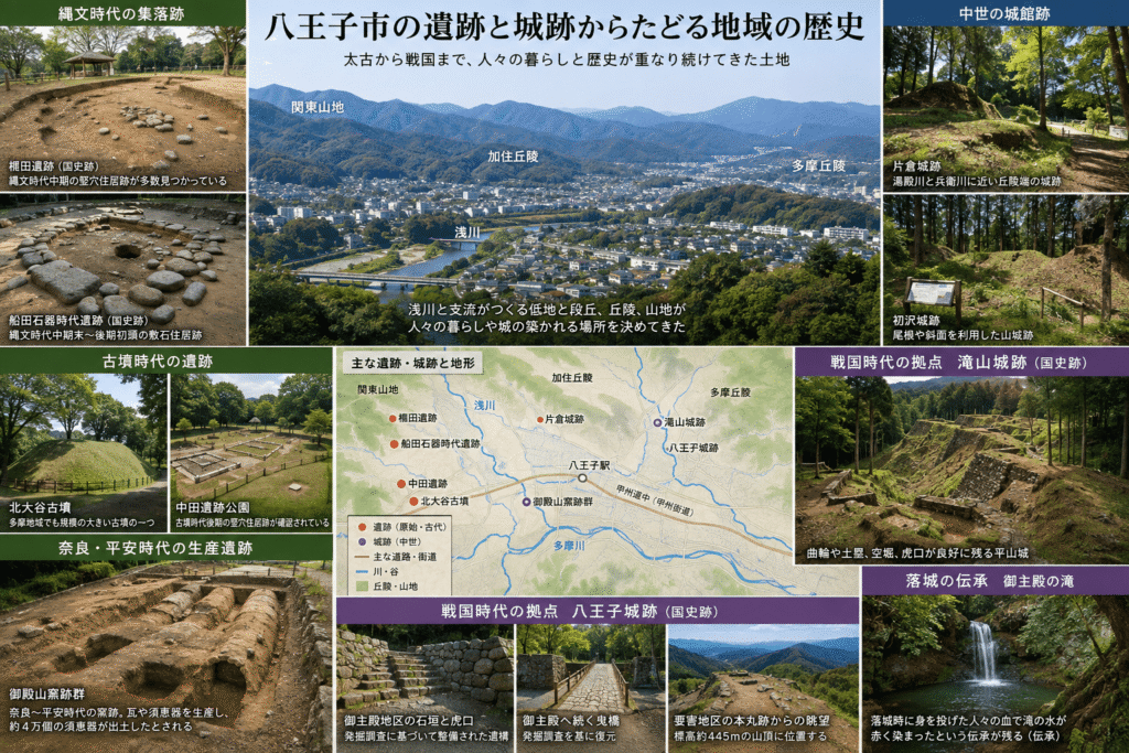 八王子市の遺跡と城跡からたどる地域の歴史