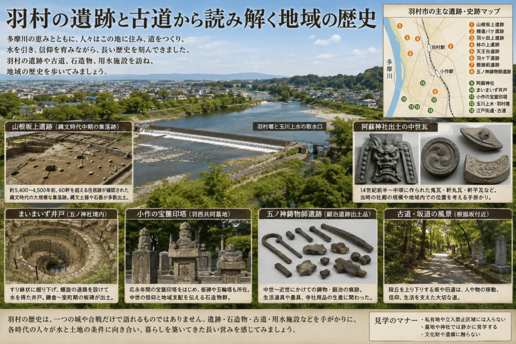 羽村の遺跡と古道から読み解く地域の歴史