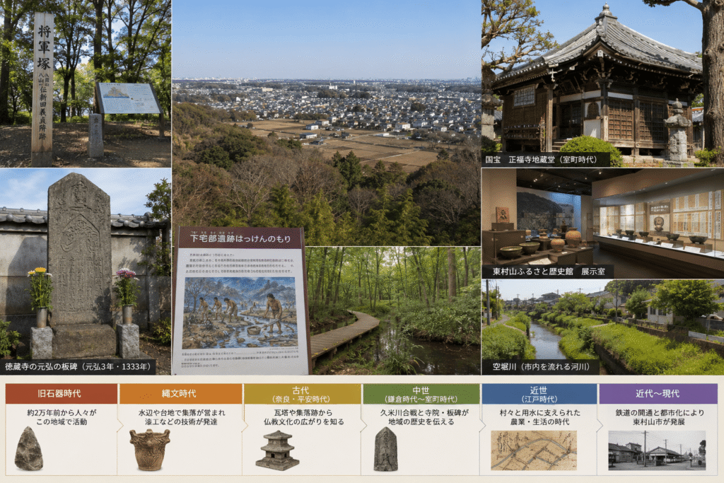 東村山市の遺跡と古戦場からたどる地域の歴史