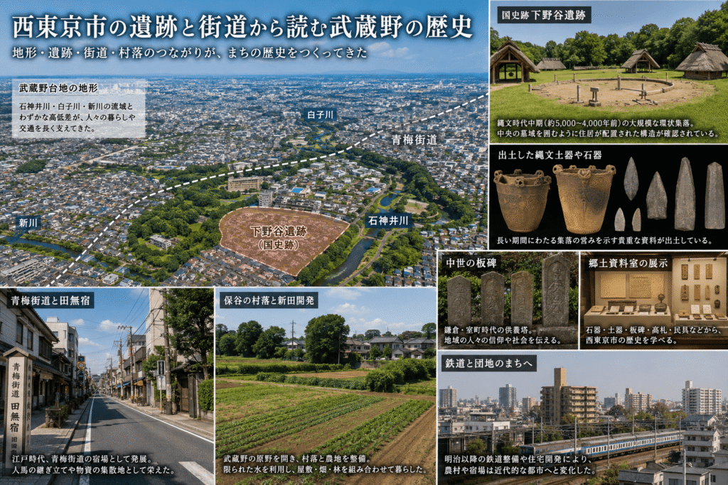 西東京市の遺跡と街道から読む武蔵野の歴史